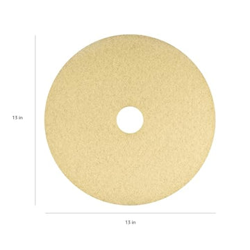 Americo Image-Beige Ultra High Speed Burnishing Floor Pad, Polish to High Gloss, Soft to Medium Finishes, Made in USA